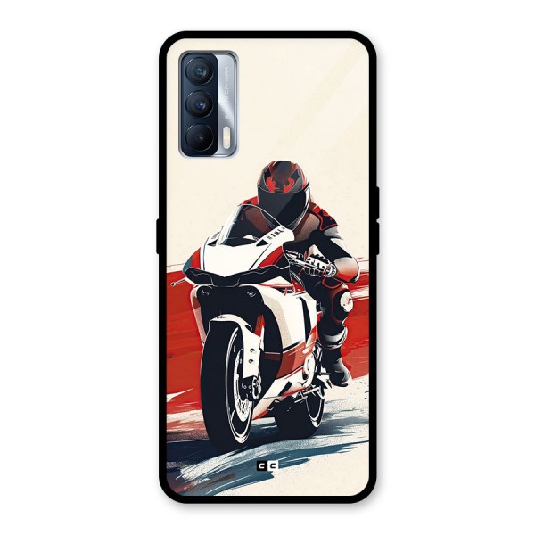 Motosport Rider Glass Back Case for Realme X7