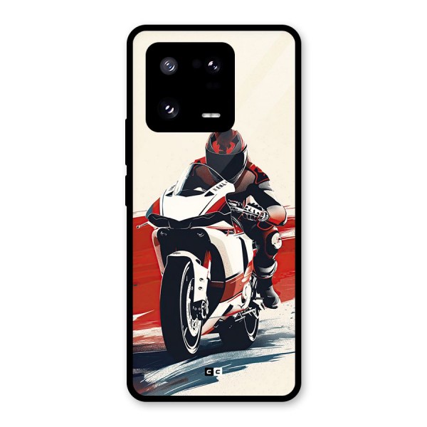 Motosport Rider Glass Back Case for Xiaomi 13 Pro