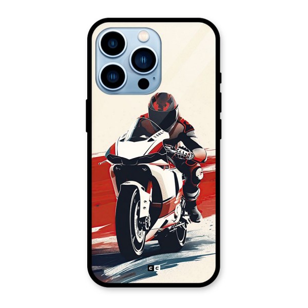 Motosport Rider Glass Back Case for iPhone 13 Pro