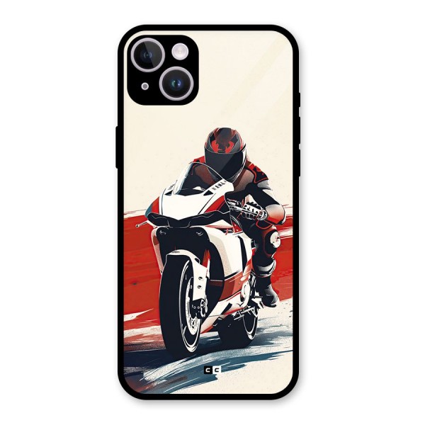 Motosport Rider Glass Back Case for iPhone 14 Plus