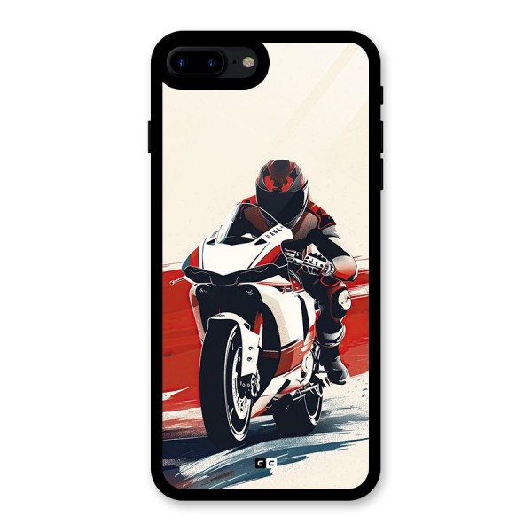 Motosport Rider Glass Back Case for iPhone 7 Plus