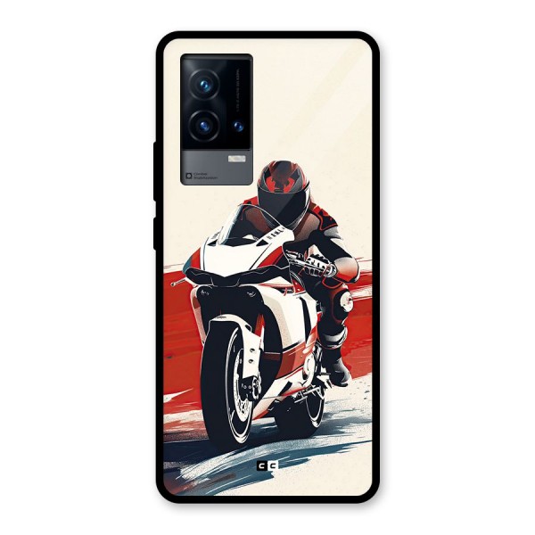 Motosport Rider Glass Back Case for iQOO 9 5G