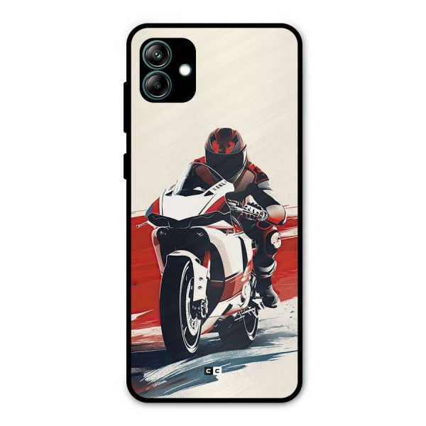 Motosport Rider Metal Back Case for Galaxy A04