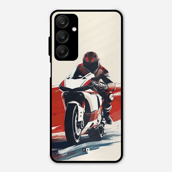 Motosport Rider Metal Back Case for Galaxy A25 5G