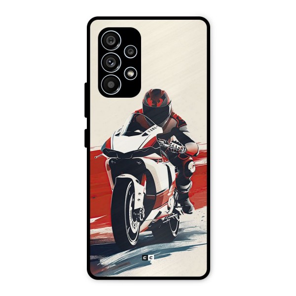 Motosport Rider Metal Back Case for Galaxy A53 5G