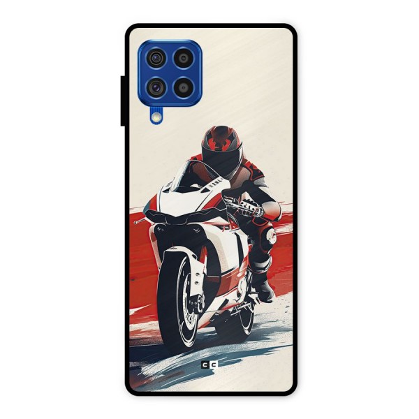 Motosport Rider Metal Back Case for Galaxy F62