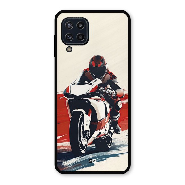 Motosport Rider Metal Back Case for Galaxy M32