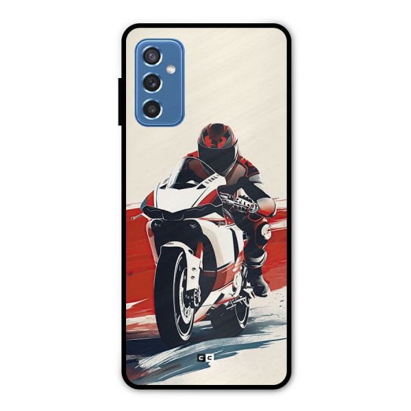 Motosport Rider Metal Back Case for Galaxy M52 5G