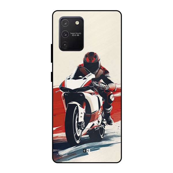 Motosport Rider Metal Back Case for Galaxy S10 Lite