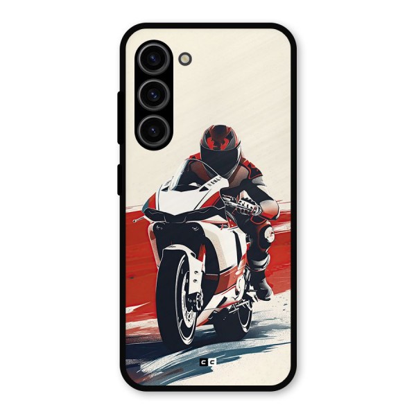 Motosport Rider Metal Back Case for Galaxy S23