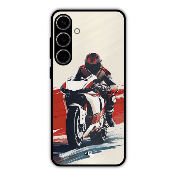 Motosport Rider Metal Back Case for Galaxy S24 Plus