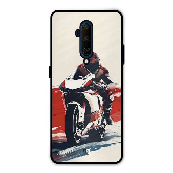 Motosport Rider Metal Back Case for OnePlus 7T Pro