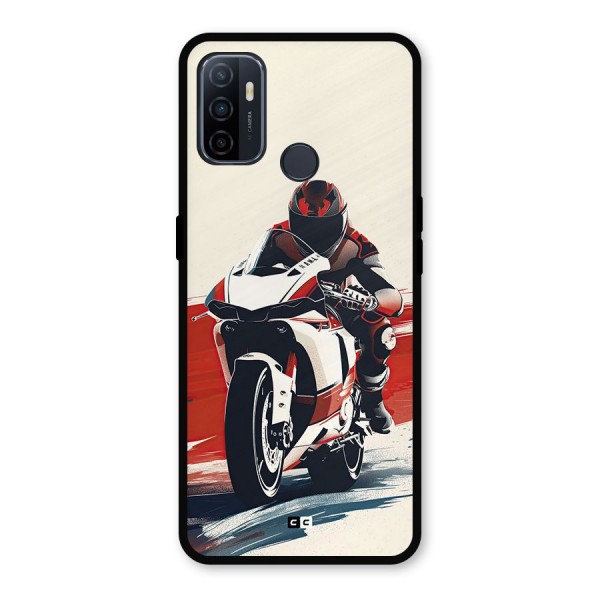 Motosport Rider Metal Back Case for Oppo A53