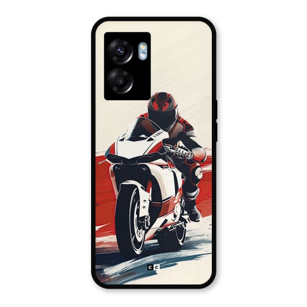 Motosport Rider Metal Back Case for Oppo K10 (5G)