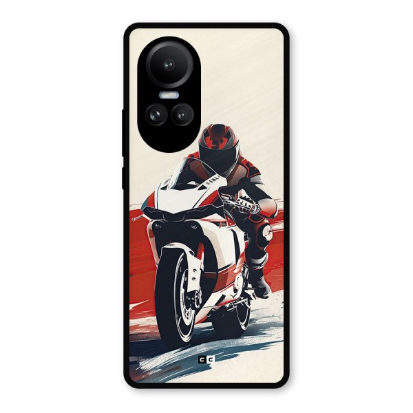 Motosport Rider Metal Back Case for Oppo Reno10