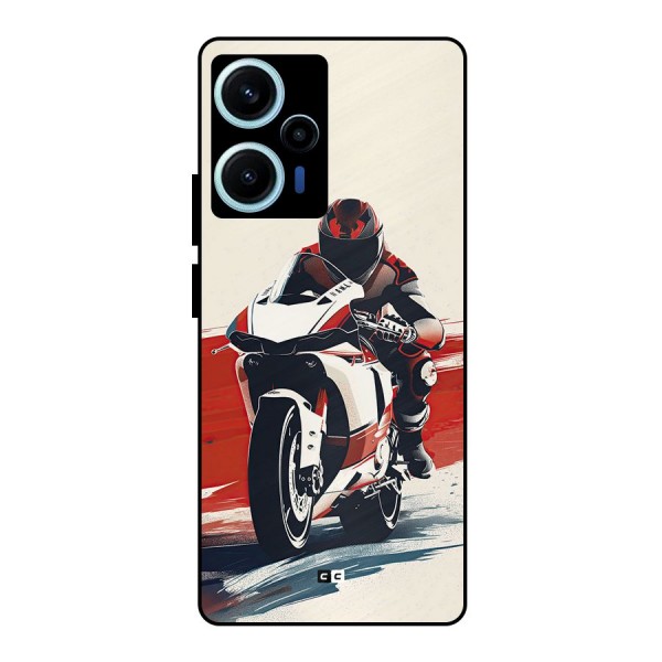 Motosport Rider Metal Back Case for Poco F5