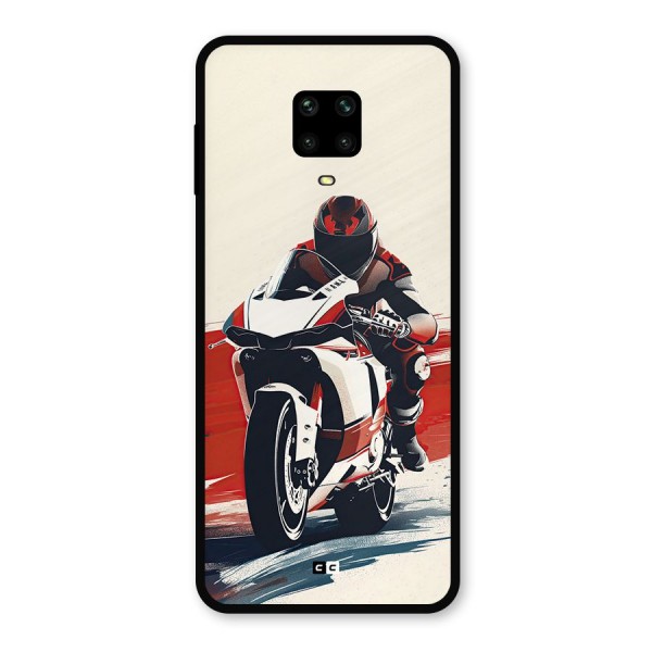 Motosport Rider Metal Back Case for Poco M2