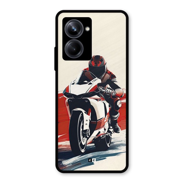 Motosport Rider Metal Back Case for Realme 10 Pro