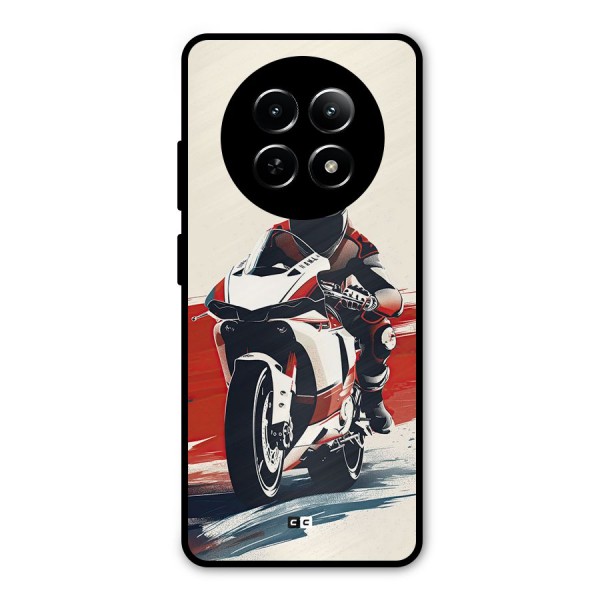 Motosport Rider Metal Back Case for Realme 12 5G