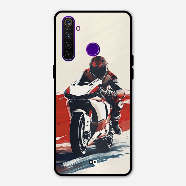 Motosport Rider Metal Back Case for Realme 5 Pro