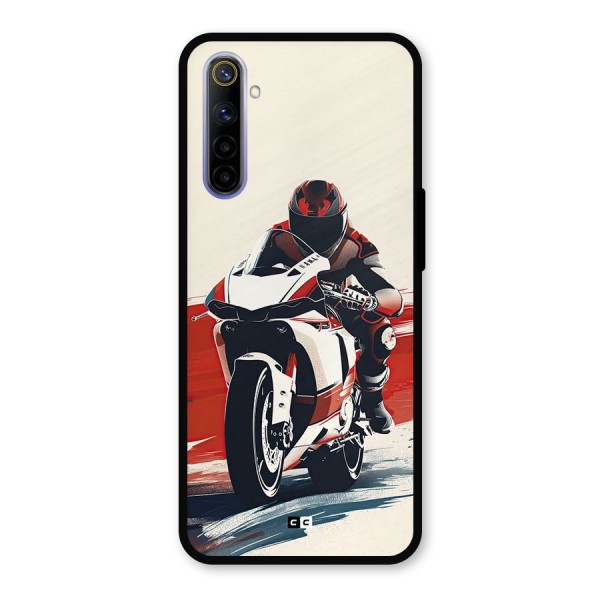 Motosport Rider Metal Back Case for Realme 6