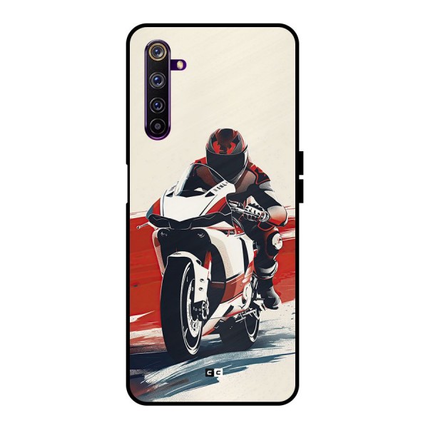 Motosport Rider Metal Back Case for Realme 6 Pro