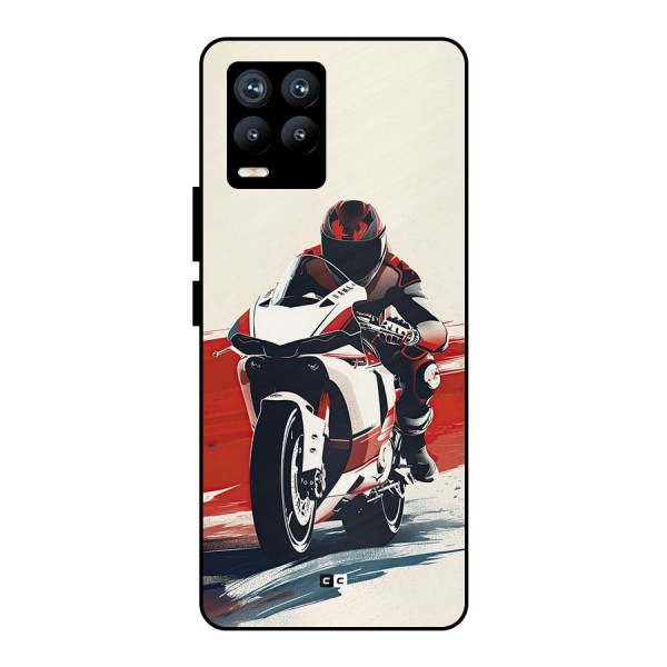 Motosport Rider Metal Back Case for Realme 8