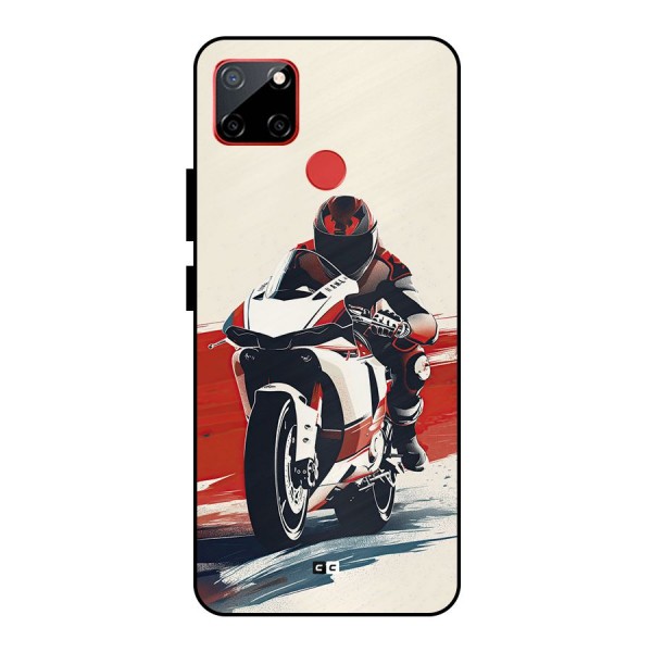 Motosport Rider Metal Back Case for Realme C12