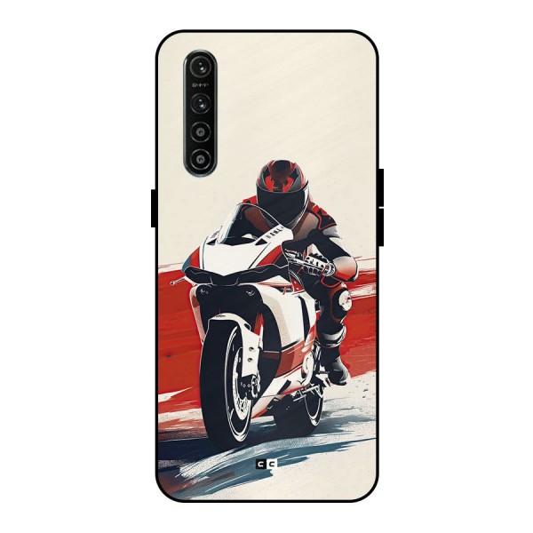 Motosport Rider Metal Back Case for Realme XT