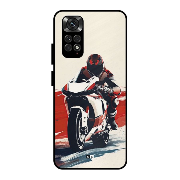 Motosport Rider Metal Back Case for Redmi Note 11 Pro