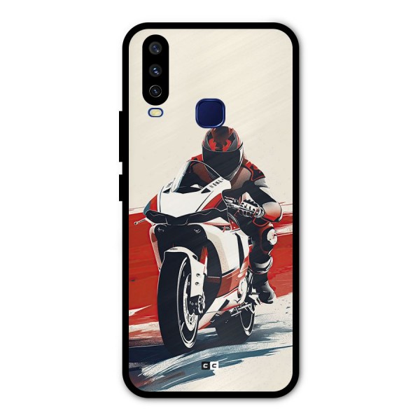 Motosport Rider Metal Back Case for Vivo U10