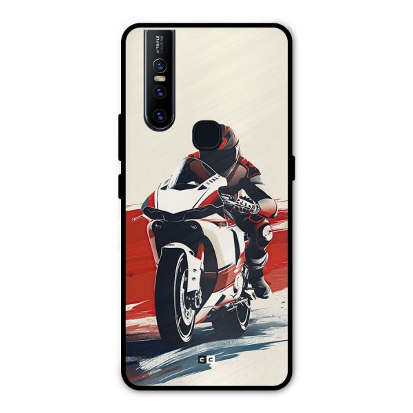 Motosport Rider Metal Back Case for Vivo V15