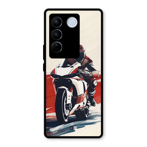 Motosport Rider Metal Back Case for Vivo V27