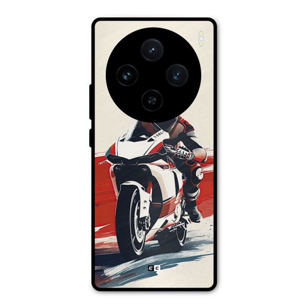 Motosport Rider Metal Back Case for Vivo X100