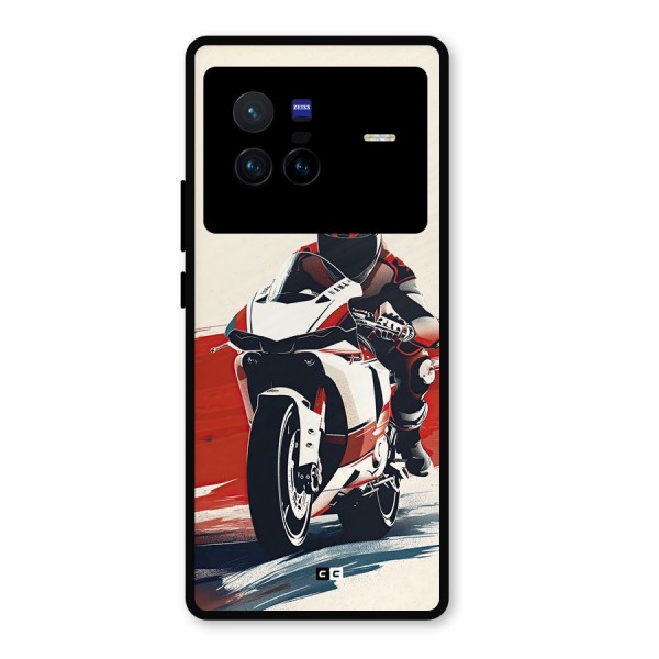 Motosport Rider Metal Back Case for Vivo X80