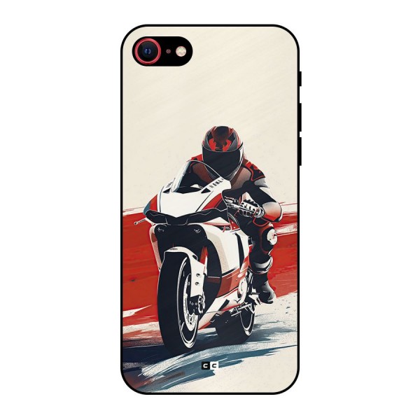 Motosport Rider Metal Back Case for iPhone 8