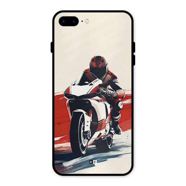 Motosport Rider Metal Back Case for iPhone 8 Plus