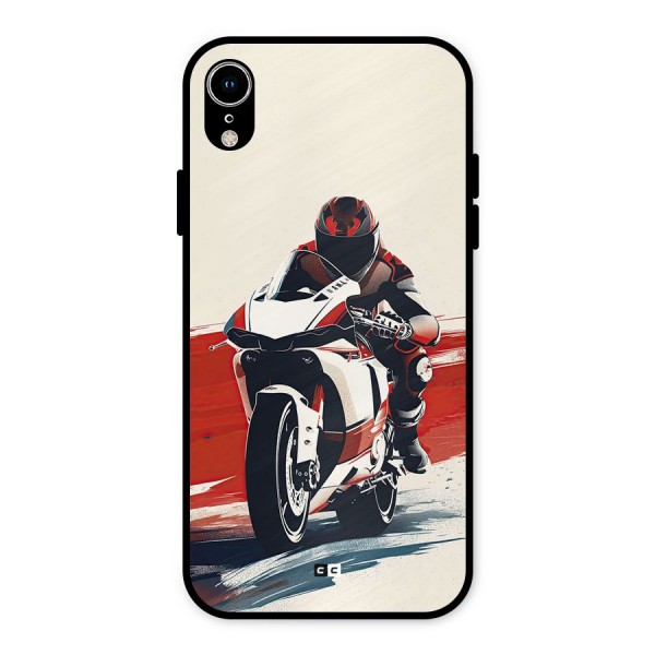 Motosport Rider Metal Back Case for iPhone XR
