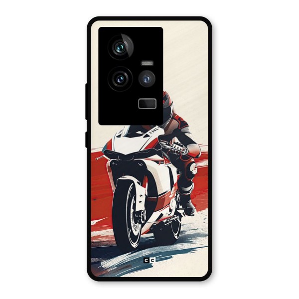 Motosport Rider Metal Back Case for iQOO 11 5G