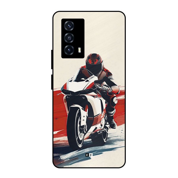 Motosport Rider Metal Back Case for iQOO Z5