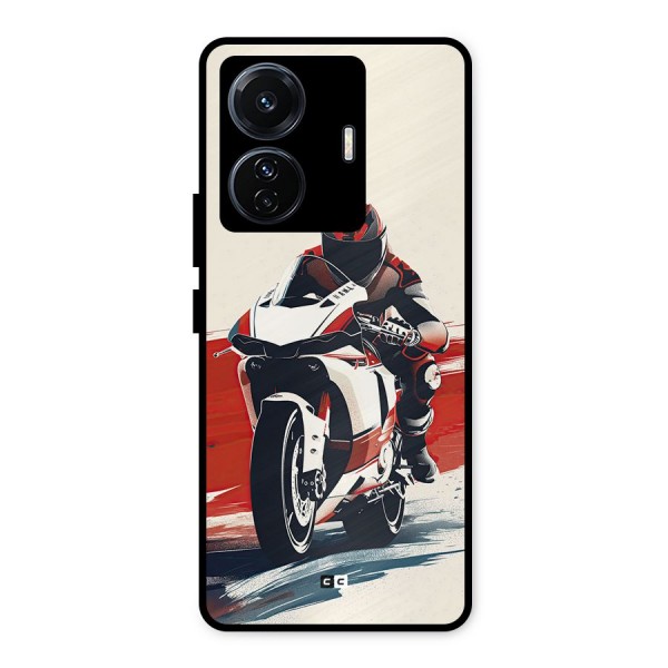 Motosport Rider Metal Back Case for iQOO Z6