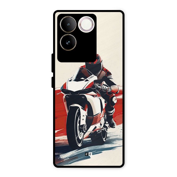 Motosport Rider Metal Back Case for iQOO Z7 Pro