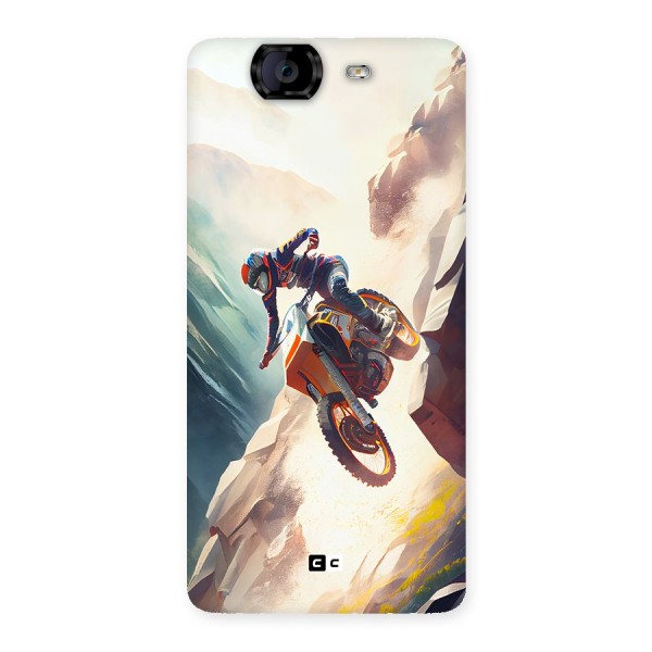 Mountain Biker Back Case for Canvas Knight A350