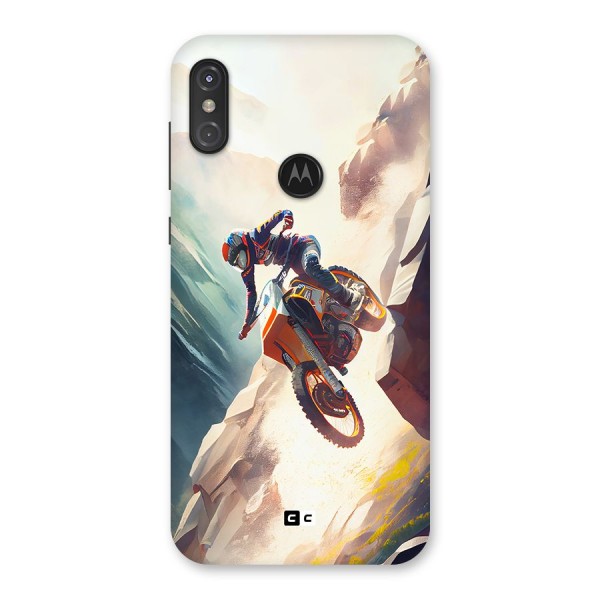 Mountain Biker Back Case for Motorola One Power