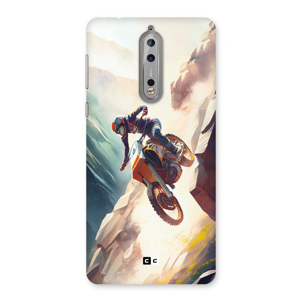 Mountain Biker Back Case for Nokia 8