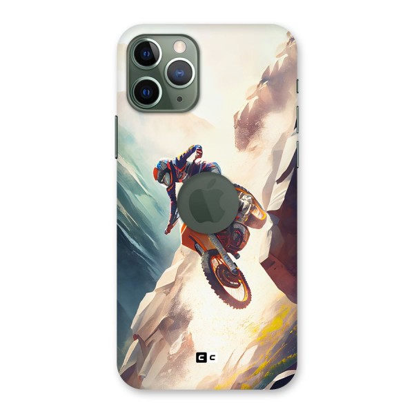 Mountain Biker Back Case for iPhone 11 Pro Logo Cut