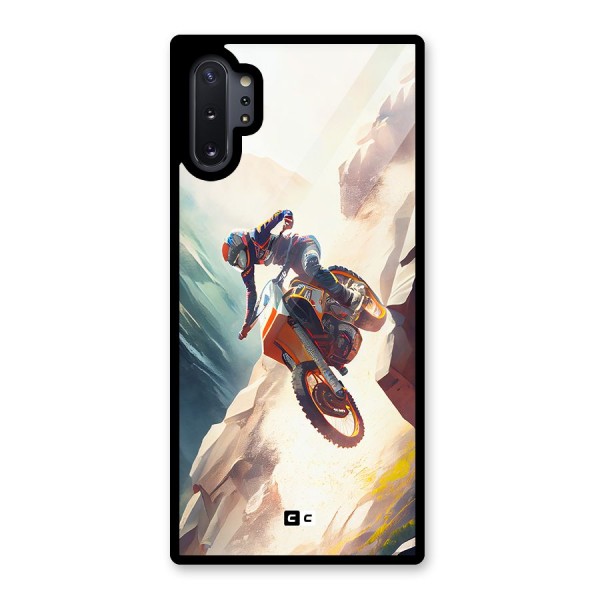 Mountain Biker Glass Back Case for Galaxy Note 10 Plus