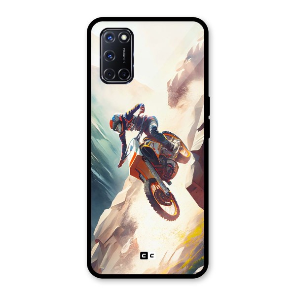 Mountain Biker Glass Back Case for Oppo A52