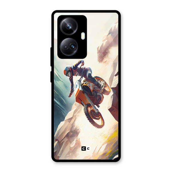 Mountain Biker Glass Back Case for Realme 10 Pro Plus