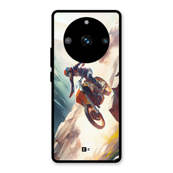 Mountain Biker Glass Back Case for Realme 11 Pro Plus